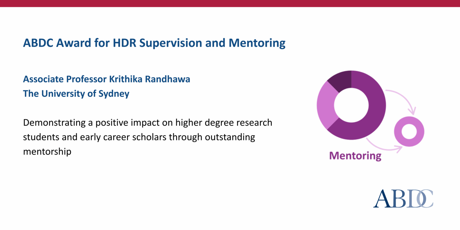 2025 ABDC mentoring award