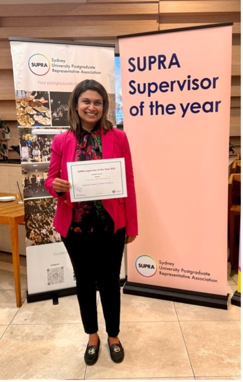 Krithika Randhawa 2023 SUPRA supervisor of the year